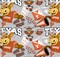 Licensed NCAA University of Texas Collegiate Mascot TX-1164 Cotton Fabric by the Yard